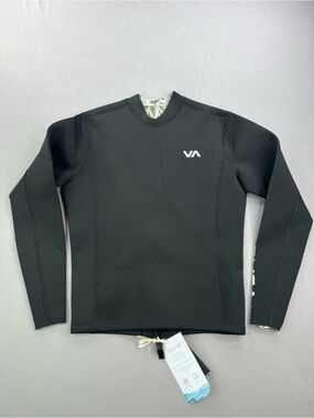 RVCA Mens 2mm Balance Back Zip Long Sleeve Surf Wetsuit Jacket Top